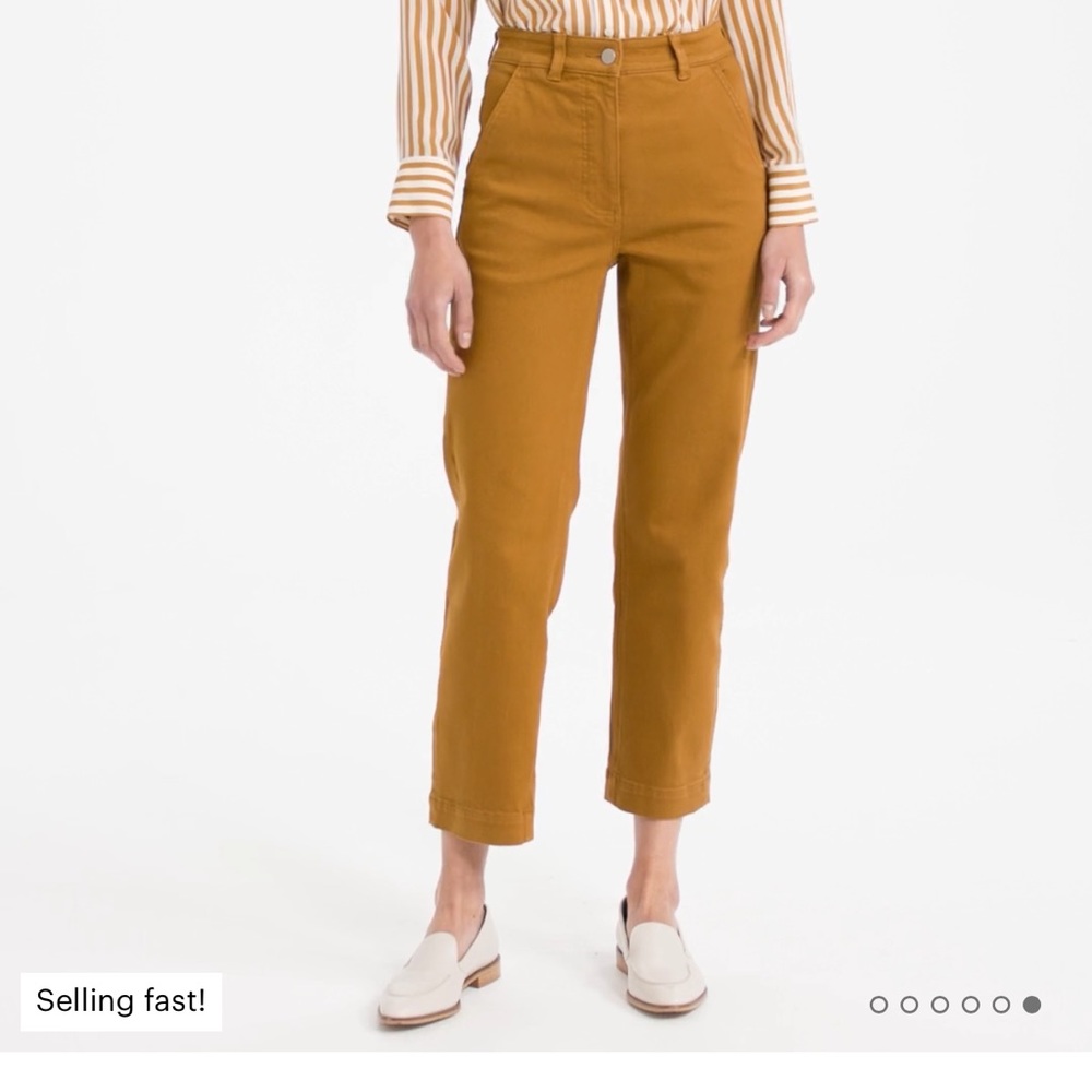 EVERLANE Straight Leg Crop Pants